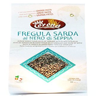 20 pz x 500 gr - Black fregula Made in Sardinia by The artisans of Pastificio Corona, in Oristano, Sardinia