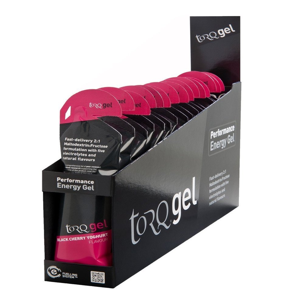 Torq - Energy Gel Box of 15 x 45g, Black Cherry, One Size