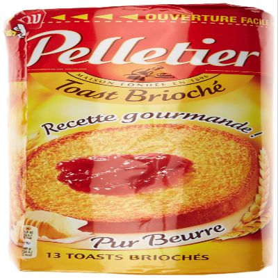 LU Les Gourmands Pelletier Le Toast Brioch Pure Butter 150 g (Pack of 6)