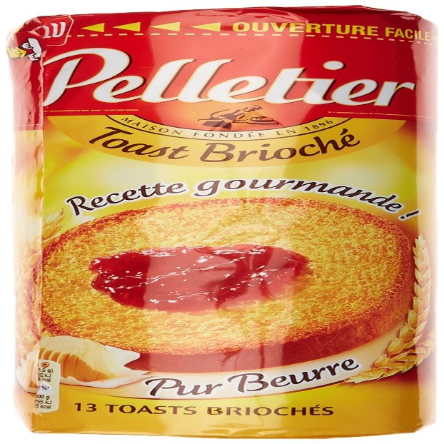 LU Les Gourmands Pelletier Le Toast Brioch Pure Butter 150 g (Pack of 6)