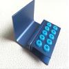 5pcs (blue)10 Holes Dental FG RA Burs Holder Block Sterilizer Stand With Silicone view 1