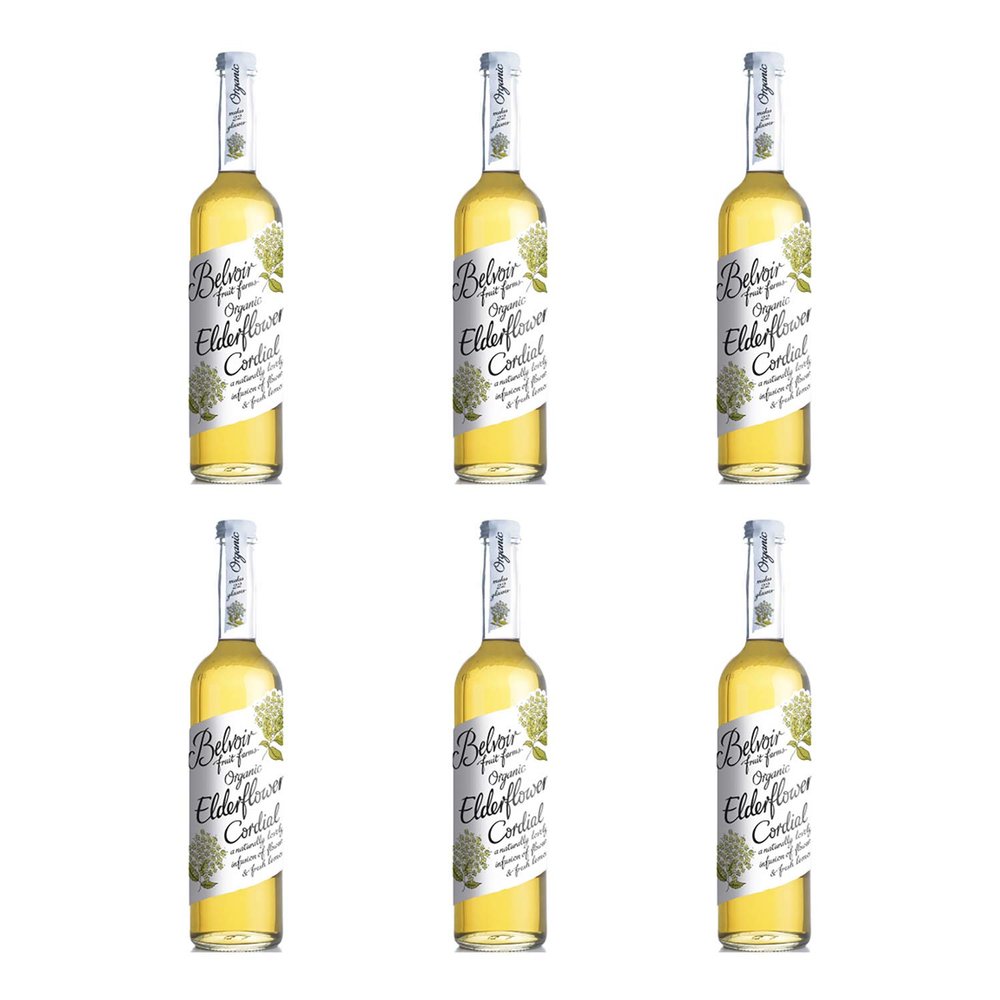 Belvoir Organic Elderflower Cordial 500ml (Pack of 6)