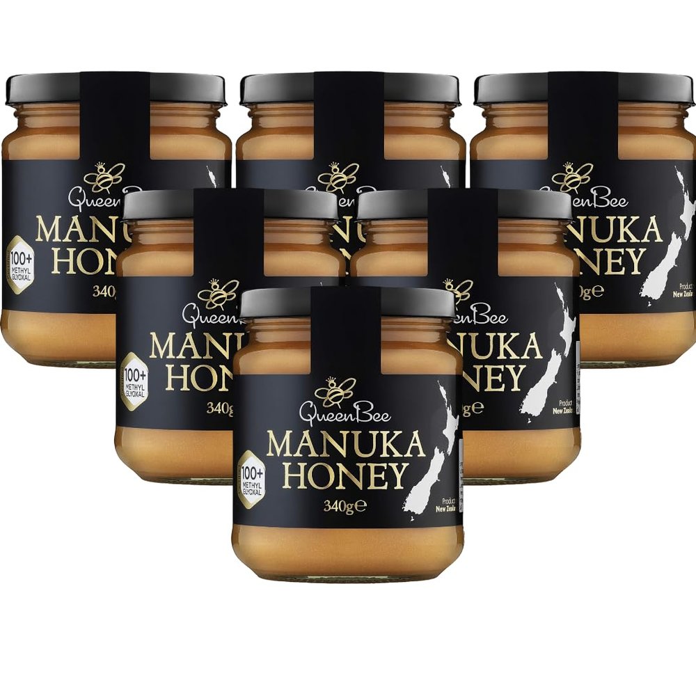 Queen Bee Manuka Honey 115+ Methylglyoxal 340g (Pack of 6)