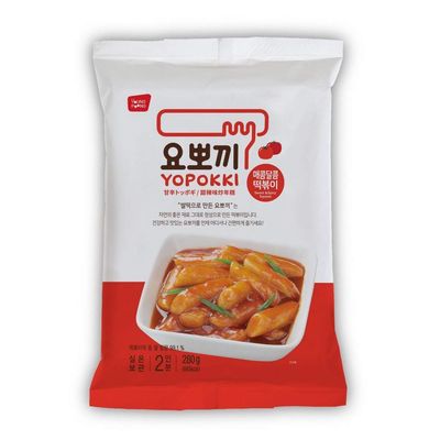 Yopokki Prepared Korean Rice Cake Instant Packet Hot & Spicy
