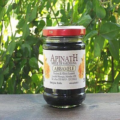 3 Pot x 250 gr - Abbamele, Cooked Honey, Made in Sardinia. Abbamele - Sapa di Mosto Cotto. Honey Made in Marrubiu, Sardinia