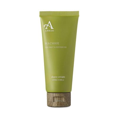 Arran Sense of Scotland Machrie Shave Cream (100ml/3.3floz) Crisp, Clean, Open, Bright, Vibrant and Warm with Sea Salt, Clary Sage and Woody Rockrose