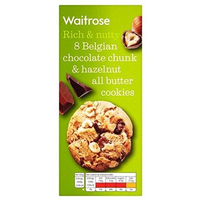 Chocolate & Hazelnut Cookies Waitrose 200g (Pack of 4)