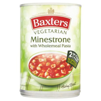 Baxters Vegetarian Minestrone with Wholemeal Pasta Soup 400 g (Pack of 12)