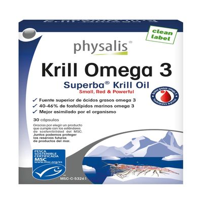 Krill Omega 3 30 perlas Physalis