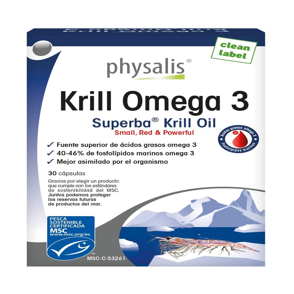 Krill Omega 3 30 perlas Physalis