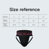 F plus R Mens Strip Waistband Athletic Supporter Jockstrap Sexy Swimwear - Black - XL view 2