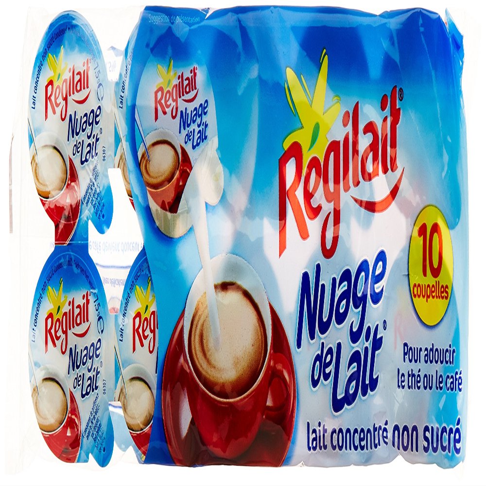 Rgilait milk cloud unsweetened condensed milk 10 g cups 75 - lot 5