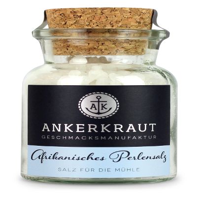 Ankerkraut African Pearl Salt 170g in Cork Jar