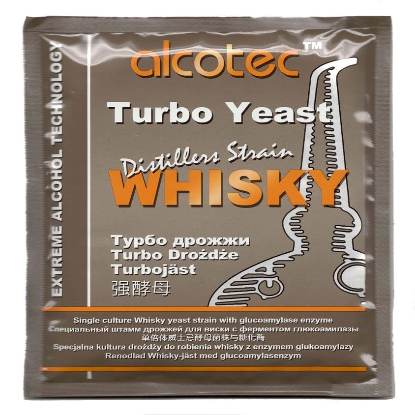 10 x Alcotec Whisky Yeast - Turbo Yeast, Vodka Yeast, Yeast for Mash