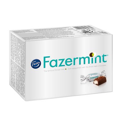 12 Boxes x 150g of Fazer Fazermint - Creamy - Mint - Dark Chocolate - Candies - Chocolates - Pralines