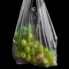 100PCS Transparent Medium Size Plastic Bag Vest Style Carrier bags for Food Shopping 8.9x15.7Inch 30 Micron Two-sided view 3