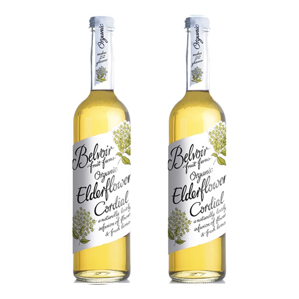 Belvoir Organic Elderflower Cordial 500ml (Pack of 2)