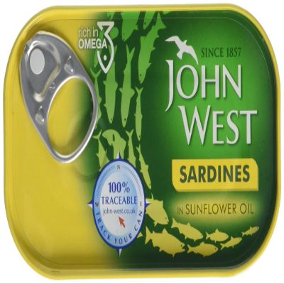John West Sardines in Sunflower Oil 120 g (Pack of 12)