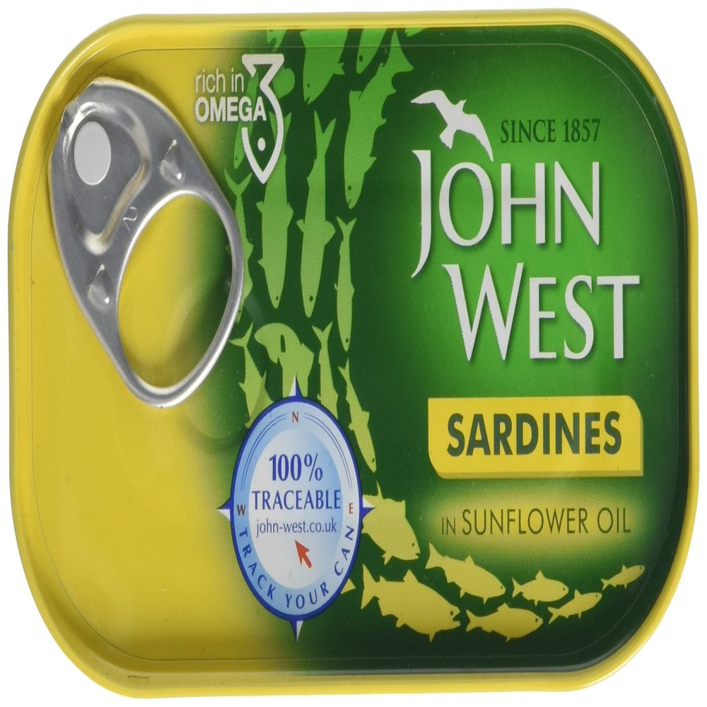 John West Sardines in Sunflower Oil 120 g (Pack of 12)