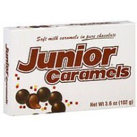 Junior caramels Theatre Box- Soft Milk Caramels in pure chocolate 102g (Pack of 3)