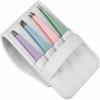 4-Piece Professional Tweezers Set with Case | Stainless Steel | Best Precision for Eyebrow, Splinter & Ingrown Hair Removal | Includes: Slant, Point, Straight, & Point/Slant view 3