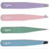 4-Piece Professional Tweezers Set with Case | Stainless Steel | Best Precision for Eyebrow, Splinter & Ingrown Hair Removal | Includes: Slant, Point, Straight, & Point/Slant view 4