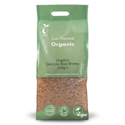 Organic Jasmine Rice Brown 500g