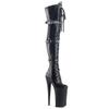 Pleaser FLAMINGO-3028 Blk Str Faux Leather/Blk Matte UK 3 (EU 36) view 1