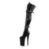 Pleaser FLAMINGO-3028 Blk Str Faux Leather/Blk Matte UK 3 (EU 36) view 3
