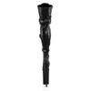 Pleaser FLAMINGO-3028 Blk Str Faux Leather/Blk Matte UK 3 (EU 36) view 4