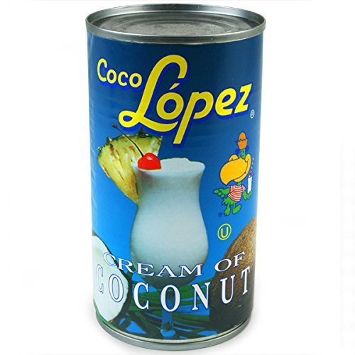 Coconut Lopez Coconut Cream Tins 425 g Set of 6 | Real Cream of Coconut Pina Colada Cocktail Mixers by Coco Lopez