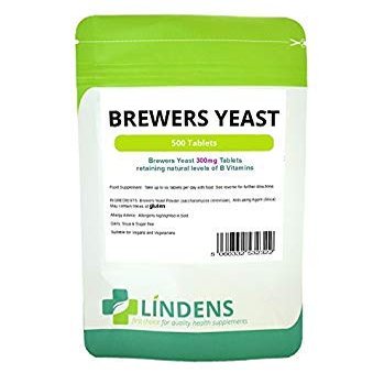 Brewer's Yeast 300mg 2-Pack 1000 Tablets Vitamin B B1 B2 B5 B6 Probiotic Biotin