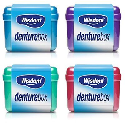 Wisdom DENTURE RETAINER Mouth Guard Storage CASE Container Box Hygienic Storage by DENTURE