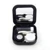 Adecco LLC Portable Contact Lens Case Travel Kit Mirror +bottle + tweezers Container Holder (black) view 4