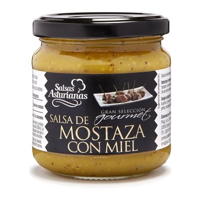 Asturian Sauces Honey Mustard Sauce - 210 gr - [Pack of 6]