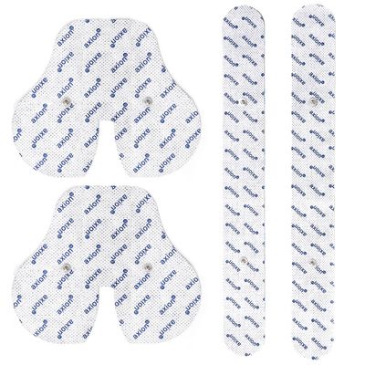 axion Set electrodes compatible to SANITAS & BEURER - 4 back TENS & EMS pads for electrostimulation machines - 3.5mm button brand quality