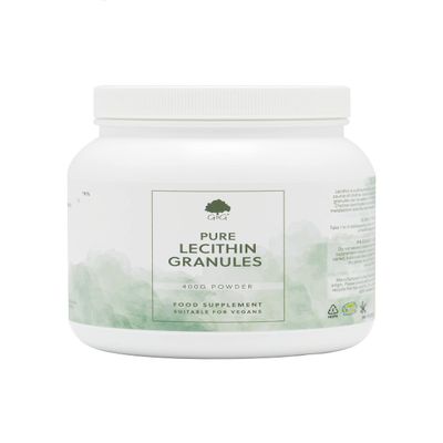 SOYA Lecithin Granules 400g - Non-GMO, Made in The UK by G&G Vitamins