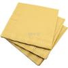 20 LUXURY 3 PLY GOLD PAPER NAPKINS - 40cm x 40cm Ideal for weddings, christenings, parties, bbq's etc view 1