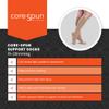 Core Spun Patterned Support Socks 15-20mmHg Flight Socks view 4