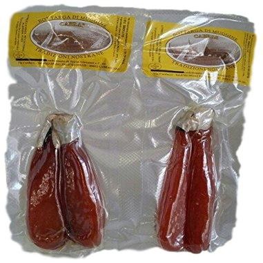 Bottarga di muggine Mullet roe produced in Cabras, Oristano using a TRADITIONAL METHOD - 200 GRAMS - 2-3 pieces in a vacuum pack.