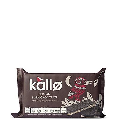Kallo | Thin Slice Rice Cake Dark Choc | 1 x 90g