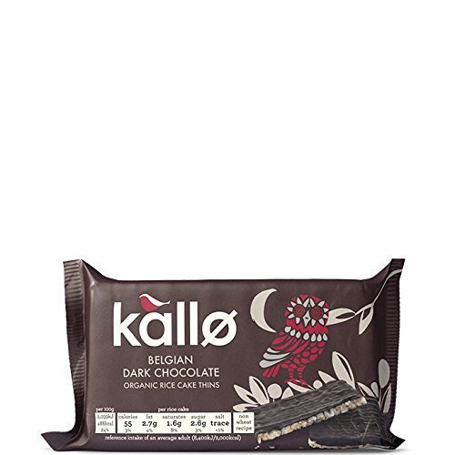 Kallo | Thin Slice Rice Cake Dark Choc | 1 x 90g