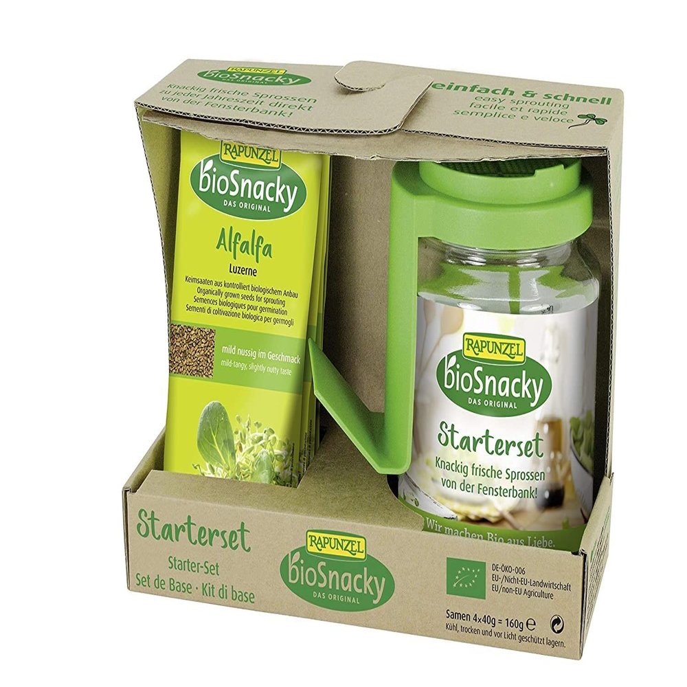 Rapunzel Organic sprout glass starter set, packed per piece