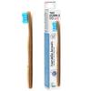 Humble Brush Bamboo Toothbrush for Kids ultra soft blue 4 piece view 3