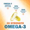 Omega 3 Fish Oil 2400 mg  Triple Strength EPA & DHA Fatty Acids for Heart, Brain & Joint Support  Wild-Caught, Burpless, Lemon Flavor Supplement  Natural, Non-GMO, Gluten-Free  60 Softgels view 3