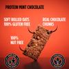 Getbuzzing High Protein Nut Free Flapjack - Mint Chocolate 55g - Healthy Snack Bars - Gym, Running, Cycling - Pure Protein Made in The UK - Pack of 12 Bars view 3