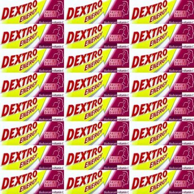 48 PACKS of Dextro Energy Blackcurrant 47g