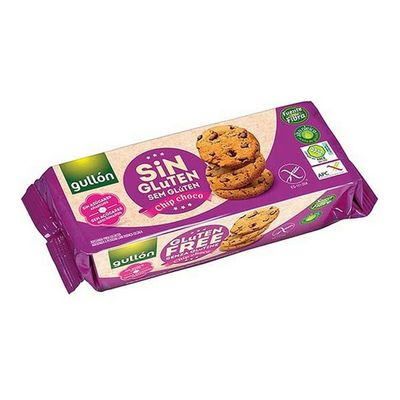 Gullon No Added Sugar and Gluten Free Choc Chip Cookies 130 gr. (Pack of 12)