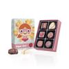 CHOCOLISSIMO Super Girl Chocolate Gift Box 70 grams  6 Handmade Belgian Chocolate Pralines  Fun Comic-Style Packaging  Gift for Her  Perfect for Womens Day, Birthday or Sweet Thank You
