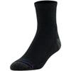 MediPeds Women's Diabetic Quarter Socks with Nanoglide, 4 Pack Casual, Black with Pink, Shoe Size: 5-10 (Pack of 4) view 3